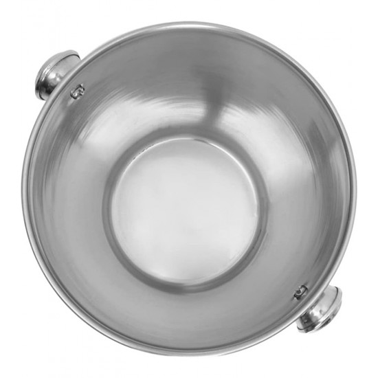 Balde Para Gelo 4,5 Litros 21cm Em Aço Inox Mimo Style